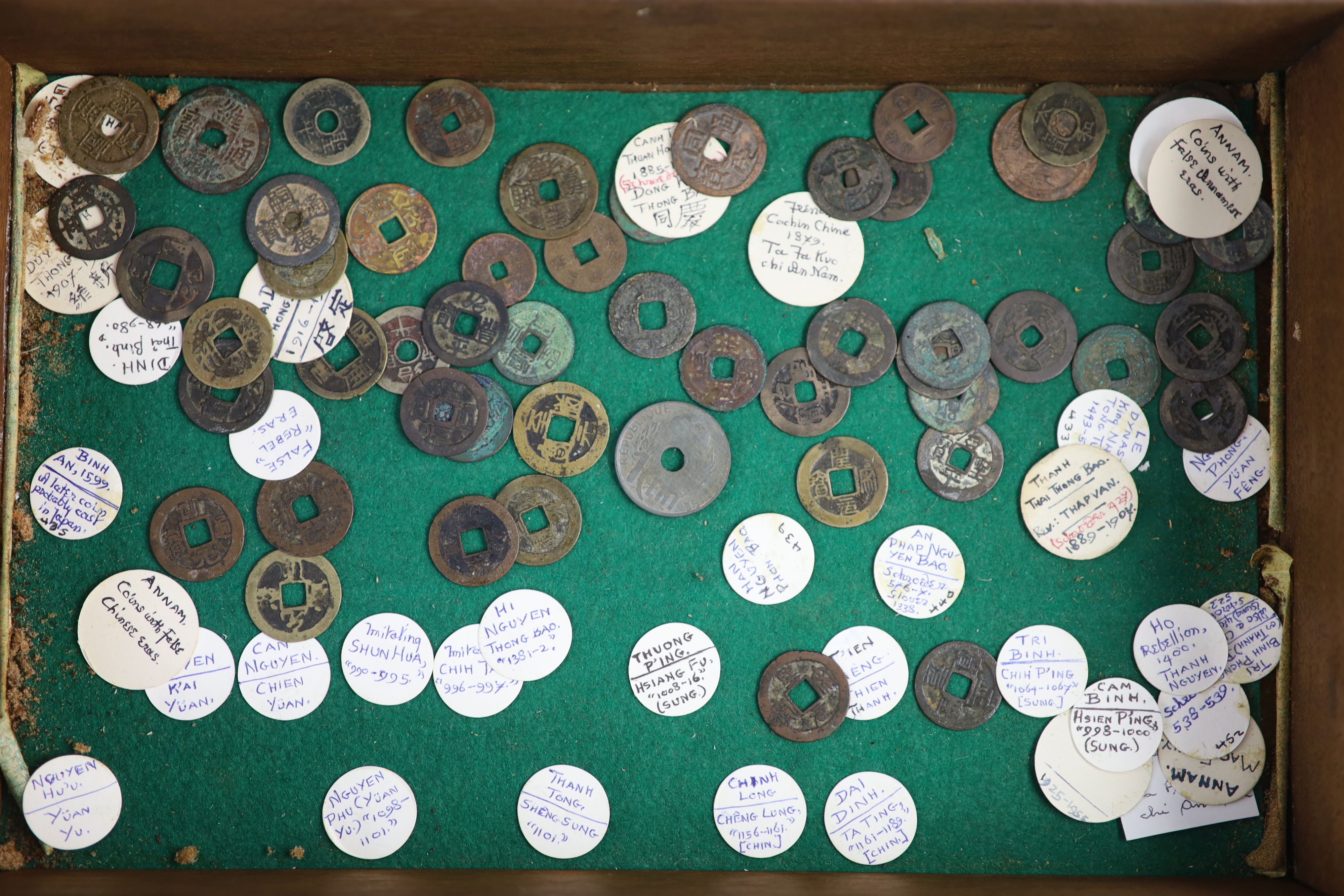 Vietnam, coins, Annam round cash, Lê dynasty (980-1009) to Nguyen dynasty (1802–1945),